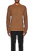 view 3 of 3 Ribbed Wool Crewneck Sweater in Camel