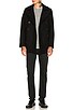 view 7 of 7 Slim Fit Peacoat in Navy