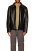 view 3 of 3 Collar Lamb Leather Jacket in Black
