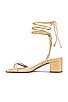 view 5 of 5 Thea Block Sandal in Light Nude