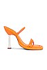 view 1 of 5 Agatha Heel in Bright Tangerine