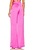 view 3 of 4 Double Pleated Wide Leg Pant in Fuchsia