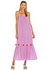 view 1 of 4 Clea Summer Dress in Pacific Lavender & Fuchsia