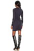 view 3 of 3 Ruched Long Sleeve Dress in Navy