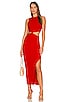 view 1 of 3 Cutout Midi Dress in Scarlet