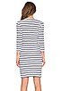 view 3 of 3 Long Sleeve Stripe Dress in White
