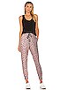 view 4 of 4 Animal Print Pocket Jogger Pant in Pink