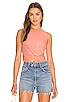 view 1 of 4 Sleeveless Twist Tank in Neon Peach