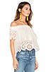Eyelet Off The Shoulder Top, view 2 of 4, click to view large image.