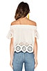 Eyelet Off The Shoulder Top, view 3 of 4, click to view large image.