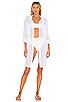 view 1 of 5 Crinkle Twill Beach Tunic in White