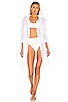 view 5 of 5 Crinkle Twill Beach Tunic in White