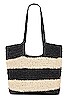 view 2 of 4 Splice Woven Tote in Black & Natural