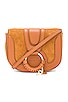 view 1 of 6 Hana Mini Suede & Leather Crossbody in Caramello