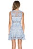 Lace Peplum Mini Dress, view 3 of 4, click to view large image.