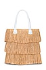 Frayed Straw Tote, view 2 of 4, click to view large image.