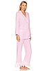 view 2 of 4 Party Pajama Set with Feathers in Pink And White