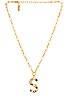 view 1 of 3 Emilie Gem Initial Necklace in Gold