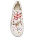 x LoveShackFancy 2750 Flowers Fringed Sneaker, view 4 of 7, click to view large image.