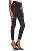 view 2 of 4 The High Waist Ankle Skinny With Faux Pockets in Black Coated