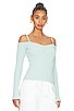 view 2 of 4 OFF THE SHOULDER 탑 in Pale Blue