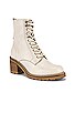 view 2 of 5 Irresistible Bootie in Off White Leather & Natural Bottom