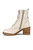 view 5 of 5 Irresistible Bootie in Off White Leather & Natural Bottom