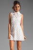 view 1 of 7 New Romantics Collared Party Dress in White