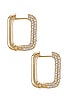 view 2 of 2 Cosmo Pave Hoop in Gold