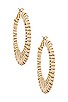 view 1 of 2 BOUCLES D'OREILLES CRÉOLE PORT in Gold
