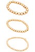 view 4 of 5 Paloma Bracelet Set in Gold