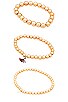 view 5 of 5 Paloma Bracelet Set in Gold