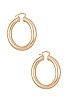 view 1 of 3 Dominique Hoops in Gold
