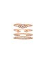 view 1 of 3 Jasmine Ring Set in Rose Gold