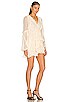 Iris Balloon Sleeve Frill Mini Dress, view 2, click to view large image.
