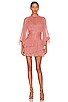 view 2 of 4 Olympia Long Sleeve Ruched Mini Dress in Antique Rose