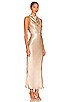 view 4 of 5 La Lune High Neck Midi Dress in Gold
