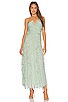 view 1 of 3 Aurore Ruched Frill Maxi Dress in Thyme Multi