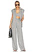 view 5 of 5 Amanda Sleeveless Tailored Blazer in Ash