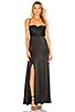 view 1 of 3 Winslet Cowl Maxi Dress in Black Sheen