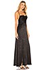 view 2 of 3 Winslet Cowl Maxi Dress in Black Sheen