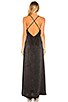 view 3 of 3 Winslet Cowl Maxi Dress in Black Sheen