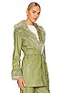 view 3 of 5 Penny Lane Faux Leather Jacket in Sage