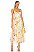 view 1 of 3 Marigold Dress in Yellow & White