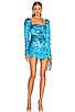 view 1 of 3 Jen Mini Dress in Aquamarine