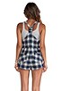 The Girls Plaid Jumpsuit, view 4 of 6, click to view large image.