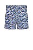 view 2 of 4 The Classic Swim Shorts in Abstract Floral Lapis Blue & Black