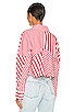view 3 of 4 The Emerson Shirt in Crimson & Orchid Stripe