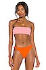 view 1 of 6 Annabelle Reversible Bikini Top in Papaya