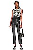 view 4 of 4 Josie Vegan Leather Pant in Black